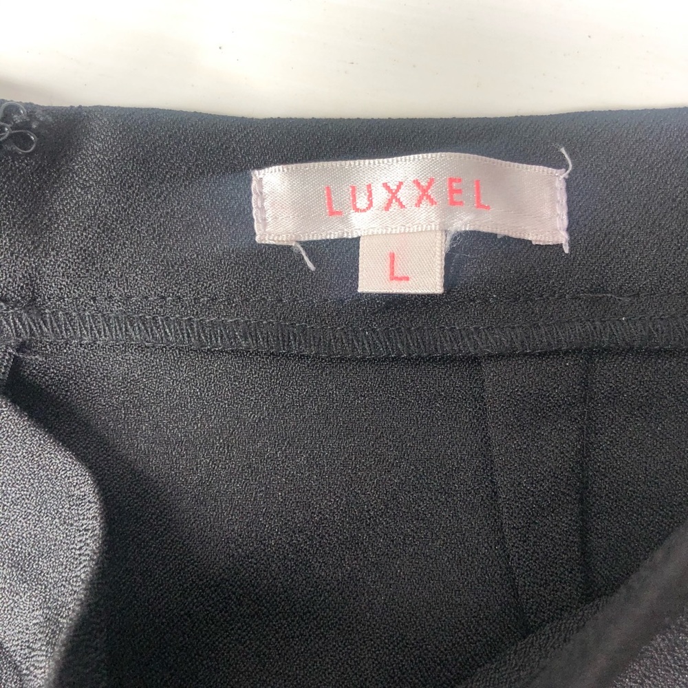 Luxxel Womens Black Dress Shorts Large - Picture 7 of 8